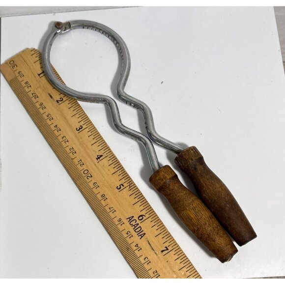 Vintage Metal & Wood Jar Opener Tool - Picture 3 of 3